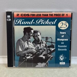Hand Picked 25 Years of Bluegrass on Rounder Music (2 CD Set 1995) Compilation